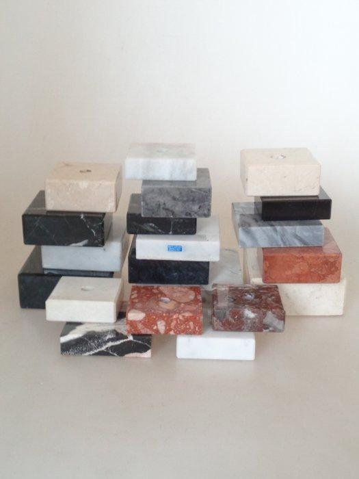 Voetstuk (20) - Marmeren sokkels voor sculpturen - Marmer, Antiek en Kunst, Curiosa en Brocante