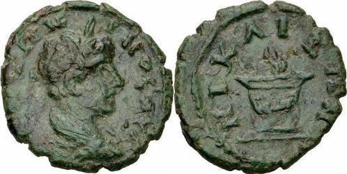 196-217 Caracalla Nicaea Bithynien Bronze Altar Girlanden..., Timbres & Monnaies, Monnaies & Billets de banque | Collections, Envoi