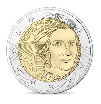 Frankrijk 2 Euro 2018 Simone Veil