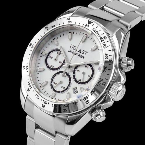 Ublast - Grand Prix Chronograph - REF.UBGP39WH - Heren -, Handtassen en Accessoires, Horloges | Heren