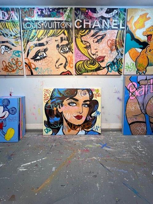 Dillon Boy (1979) - Original Rare DBoy Vintage Classic Girl, Antiek en Kunst, Kunst | Schilderijen | Modern