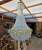 Plafonnier - Bronze, Verre - XL Vintage Lustre, Antiek en Kunst