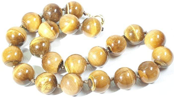 Goudkleurig Tijgeroog NATUURLIJK - Creativiteit en Kracht -, Verzamelen, Mineralen en Fossielen