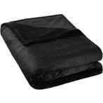 Fleece deken 220 x 240 cm - 220 x 240 cm, zwart, Nieuw, Verzenden