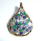 Hanger - 14 karaat Geel goud -  1.50ct. tw. Diamant