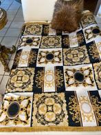 San Leucio neo-barok kasjmier- en zijden plaid met gouden, Antiquités & Art, Curiosités & Brocante
