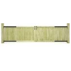 vidaXL Poorten 2 st 300x75 cm geïmpregneerd grenenhout