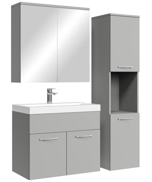 Badkamermeubel Set Montreal 60 cm - Mat Grijs, Huis en Inrichting, Badkamer | Badkamermeubels, Nieuw, Verzenden