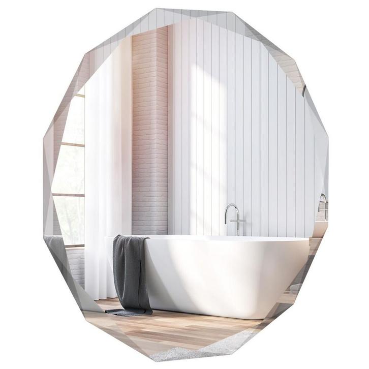 Tweedekans | Coast Frameloze Wandspiegel Rond 76x76 cm, Huis en Inrichting, Woonaccessoires | Spiegels, Ophalen of Verzenden