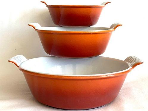 Made in Holland , geëmailleerde gietijzeren ovenschalen -, Antiek en Kunst, Antiek | Keukengerei