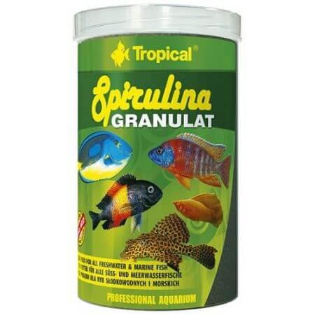 Tropical Spirulina Granulaat - 250ml., Animaux & Accessoires, Poissons | Poissons d'aquarium
