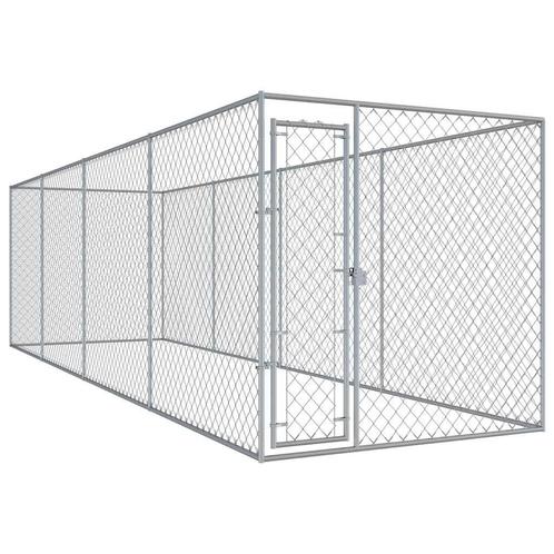 vidaXL Hondenkennel voor buiten 760x192x185 m, Dieren en Toebehoren, Hondenbenches, Nieuw, Verzenden
