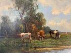 Cor Bouter (1888-1966) - Koeien in een landschap