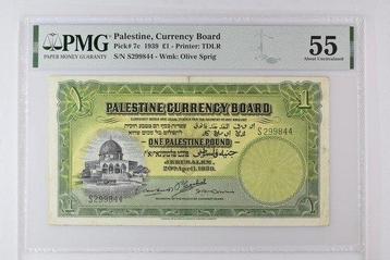 Palestine. - 1 Pound 1939 - Pick 7c beschikbaar voor biedingen