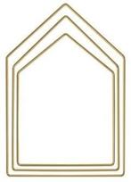 Metalen ring goud gelakt huisframe gesorteerd 19 cm 23 27,5, Huis en Inrichting, Nieuw