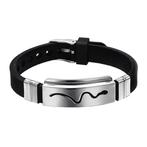 Fako Bijoux® - Armband - RVS Siliconen - Slang, Handtassen en Accessoires, Armbanden, Nieuw, Verzenden