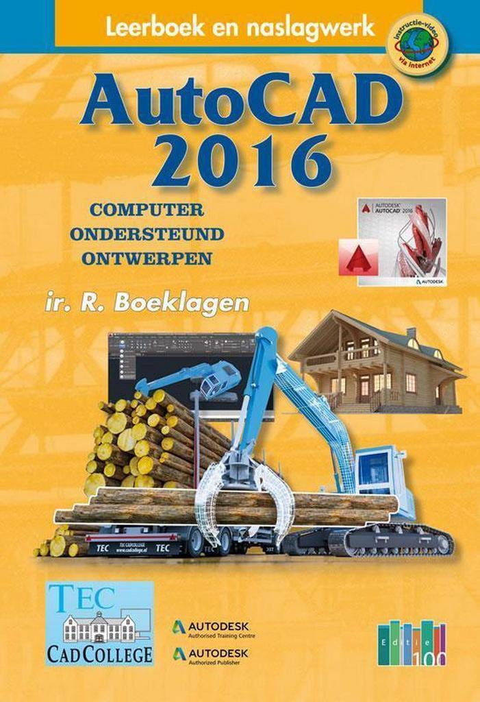 AutoCAD 2016 9789492250001 Ronald Boeklagen, Boeken, Informatica en Computer, Gelezen, Verzenden