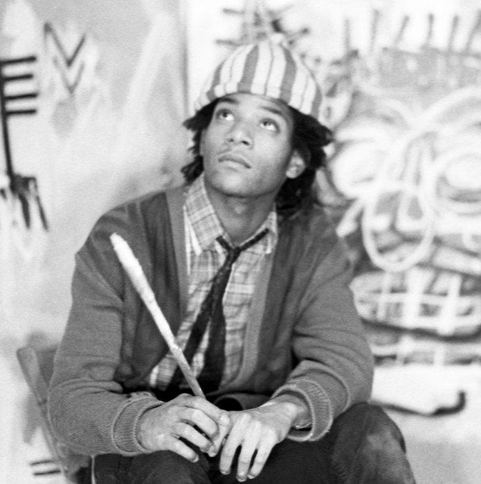Pierre Houles - Jean Michel Basquiat in his Studio NYC 1982, Antiek en Kunst, Kunst | Designobjecten