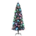vidaXL Kerstboom met LED en standaard 240 cm glasvezel, Verzenden, Nieuw