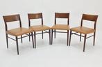 Wilkhahn - Georg Leowald - Eetkamerstoel - Leder, Teak