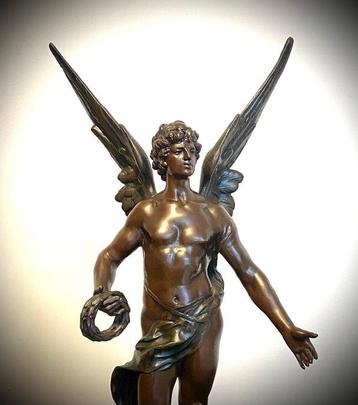 Auguste Moreau (1834-1917) - Groot Art Nouveau - Sculpture,