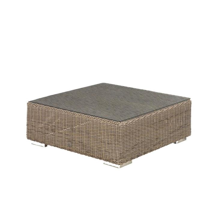 4 Seasons Outdoor Kingston loungetafel pure met glasplaat 95, Tuin en Terras, Tuinsets en Loungesets