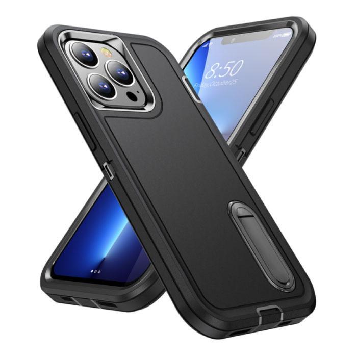 iPhone 13 Mini Armor Hoesje met Kickstand - Shockproof Cover, Telecommunicatie, Mobiele telefoons | Hoesjes en Screenprotectors | Apple iPhone