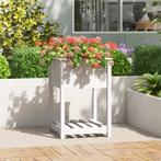 vidaXL Plantenbak met schap 54x54x81 cm massief grenenhout, Tuin en Terras, Verzenden, Nieuw