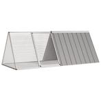 vidaXL Konijnenhok 201,5x80,5x71 cm gegalvaniseerd staal, Dieren en Toebehoren, Verzenden, Nieuw