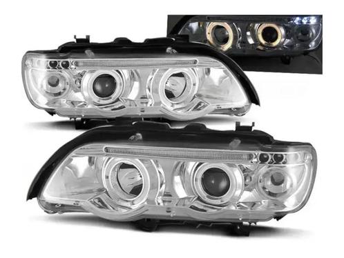 Angel Eyes koplapmen Chrome geschikt voor BMW X5 E53, Auto-onderdelen, Verlichting, Nieuw, BMW, Verzenden