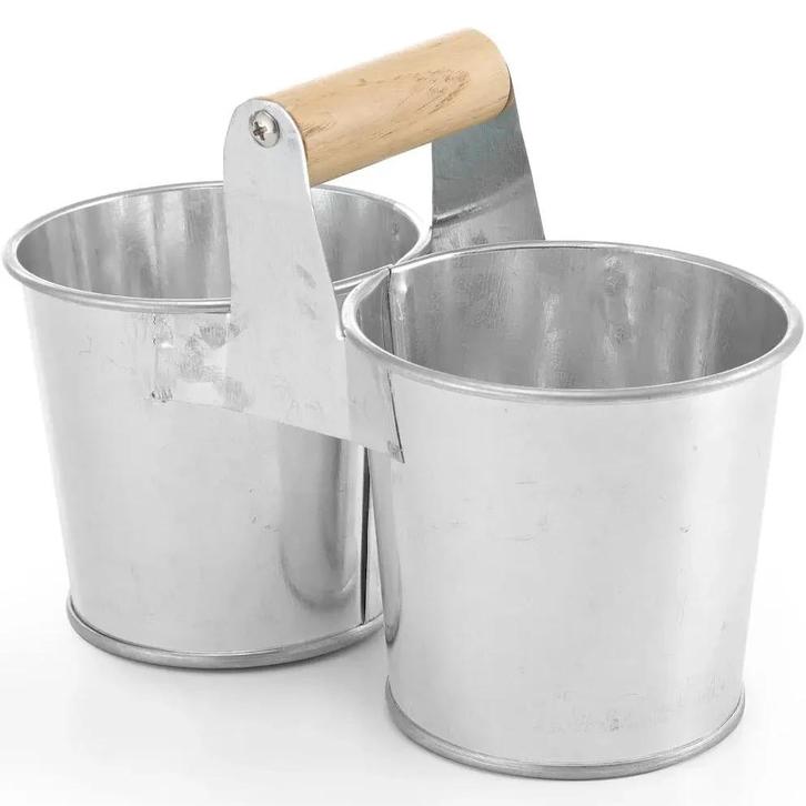 Dubbele Serveeremmer | Hout/Gegalvaniseerd Staal | Per Stuk, Zakelijke goederen, Horeca | Keukenapparatuur, Nieuw in verpakking