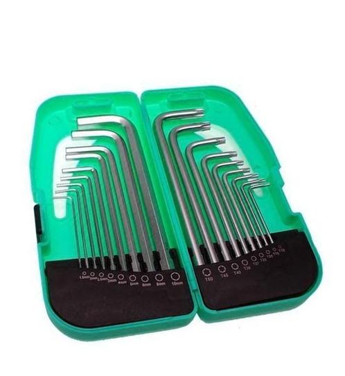 Set lange inbus en torx sleutels, Doe-het-zelf en Bouw, Gereedschap | Overige machines, Nieuw, Verzenden
