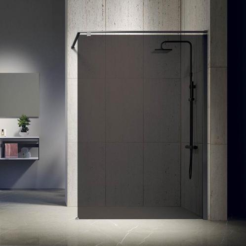 Aanbieding: Inloopdouche Novellini Kuadra met Grijs Rookglas, Doe-het-zelf en Bouw, Sanitair, Douche, Nieuw, Ophalen of Verzenden