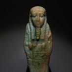 Oud-Egyptisch Shabti. 10,7 cm hoog. Laatste Periode, 664 -