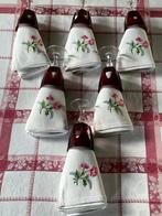 6 linnen servetten uit het begin van de 20e eeuw met met de