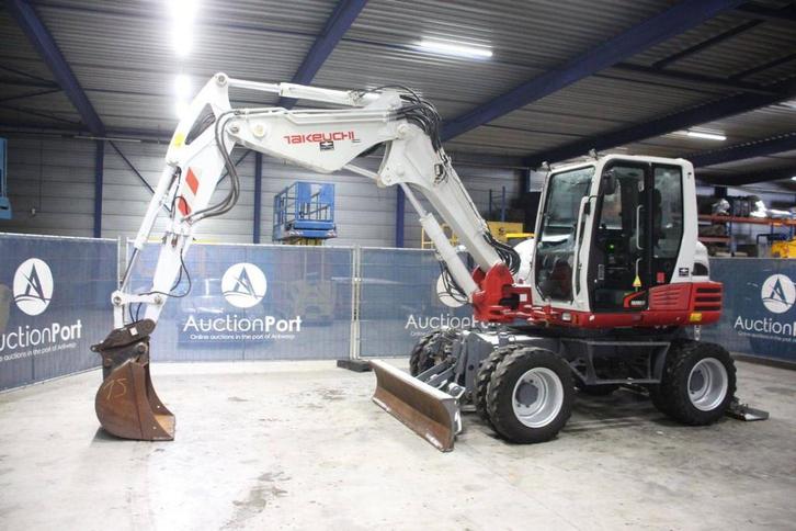 Veiling: Wielgraafmachine Takeuchi TB295W Diesel 77kW 2013, Zakelijke goederen, Machines en Bouw | Kranen en Graafmachines, Ophalen