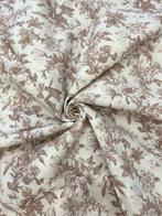 Elegante Toile de Jouy cretonne stof met typisch bloemmotief