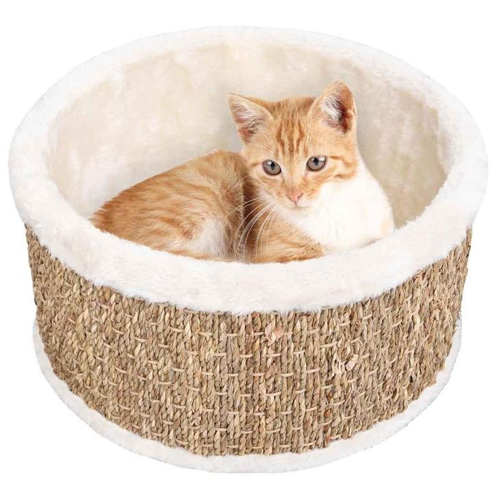 vidaXL Kattenmand rond 36 cm zeegras, Dieren en Toebehoren, Katten-accessoires, Nieuw, Verzenden