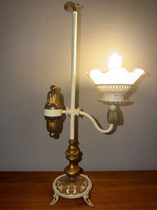 Tafellamp - Metaal, Glas, Antiek en Kunst, Curiosa en Brocante