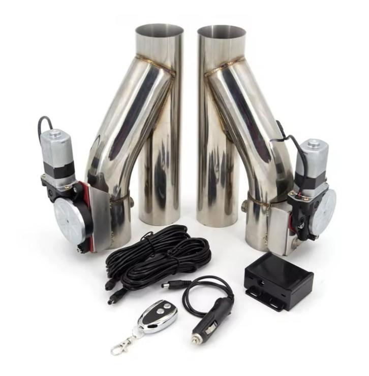 Dual RVS Uitlaat klep 2,25inch met afstands bediening, Auto-onderdelen, Uitlaatsystemen, Nieuw, Ophalen of Verzenden