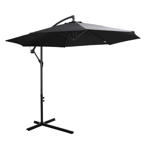 TRUUSK Parasol Zweefparasol, Zwengelparasol Met Zwengel, Ron, Tuin en Terras, Parasols, Verzenden