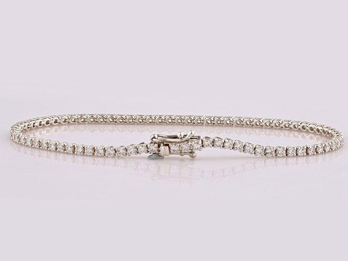 Armband - 14 karaat Witgoud - 2.52ct. tw. Diamant, Bijoux, Sacs & Beauté, Bracelets