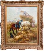 Henry Schouten (1857-1927) Attrib.to - NO RP - Loving horses, Antiek en Kunst