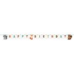 Bosdieren Letterslinger Happy Birthday 2,4m, Verzenden, Nieuw