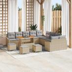 vidaXL Tuinbank Set met kussen met opslag 13 pcs Beige en, Tuin en Terras, Tuinsets en Loungesets, Verzenden, Nieuw