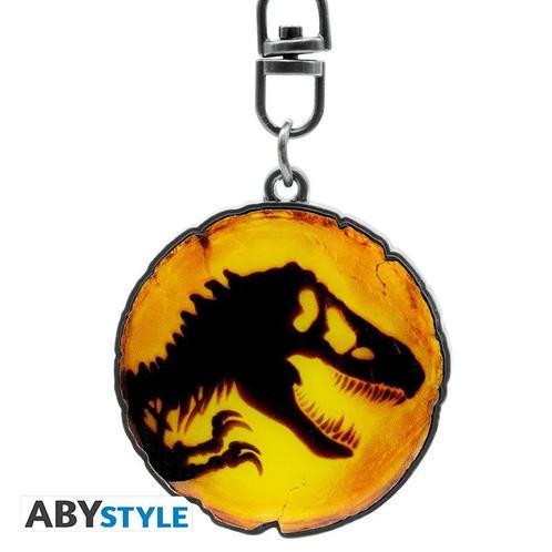 Jurassic World Amber Metalen Sleutelhanger 4 cm, Verzamelen, Film en Tv, Ophalen of Verzenden