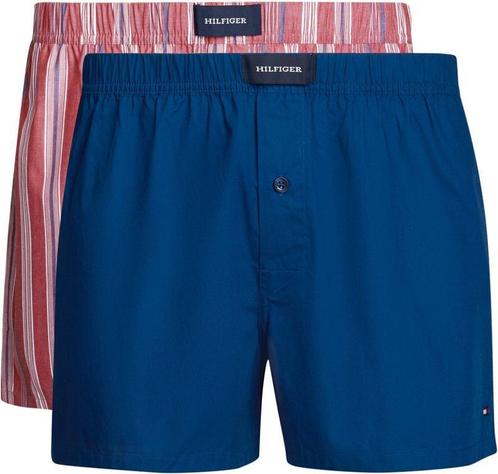 Tommy Hilfiger Boxer Woven 2-Pack Rood Blauw maat M Heren, Vêtements | Hommes, Sous-vêtements, Envoi