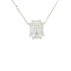 Ketting met hanger - 18 karaat Witgoud -  0.85ct. tw., Handtassen en Accessoires
