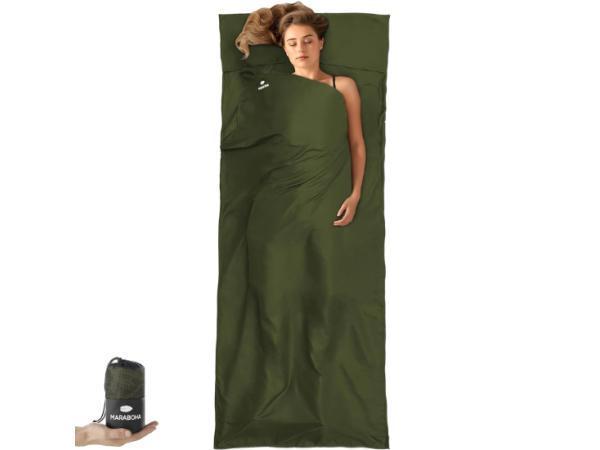 Veiling - Maraboha Lakenzak van Zachte Microvezel - Reisslaa, Caravanes & Camping, Sacs de couchage