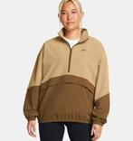 UA ArmourSport Anorak Jacket-Camel--Black - Maat MD, Under Armour, Ophalen of Verzenden, Nieuw, Maat 38/40 (M)
